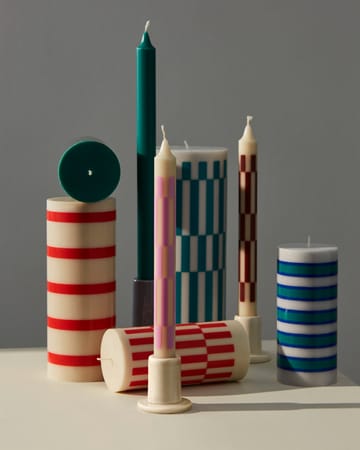 Column Candle świeca blokowa 25 cm - Light grey-green - HAY