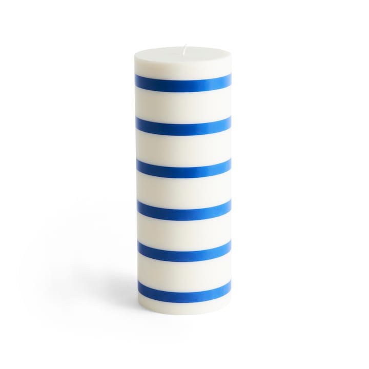 Column Candle świeca blokowa 25 cm - Off white-blue - HAY
