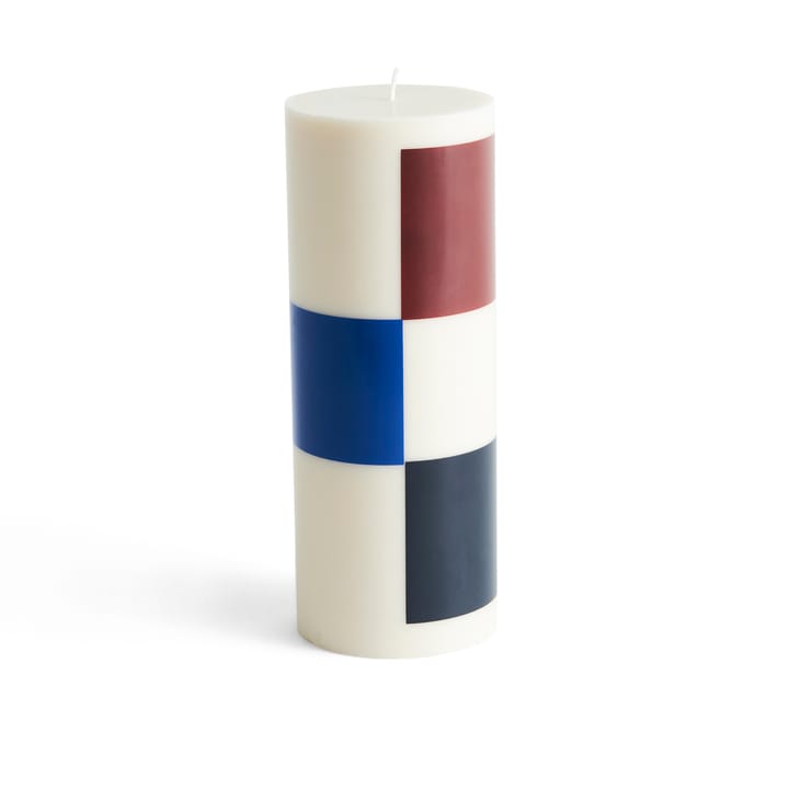 Column Candle świeca blokowa 25 cm - Off white-brown-black-blue - HAY