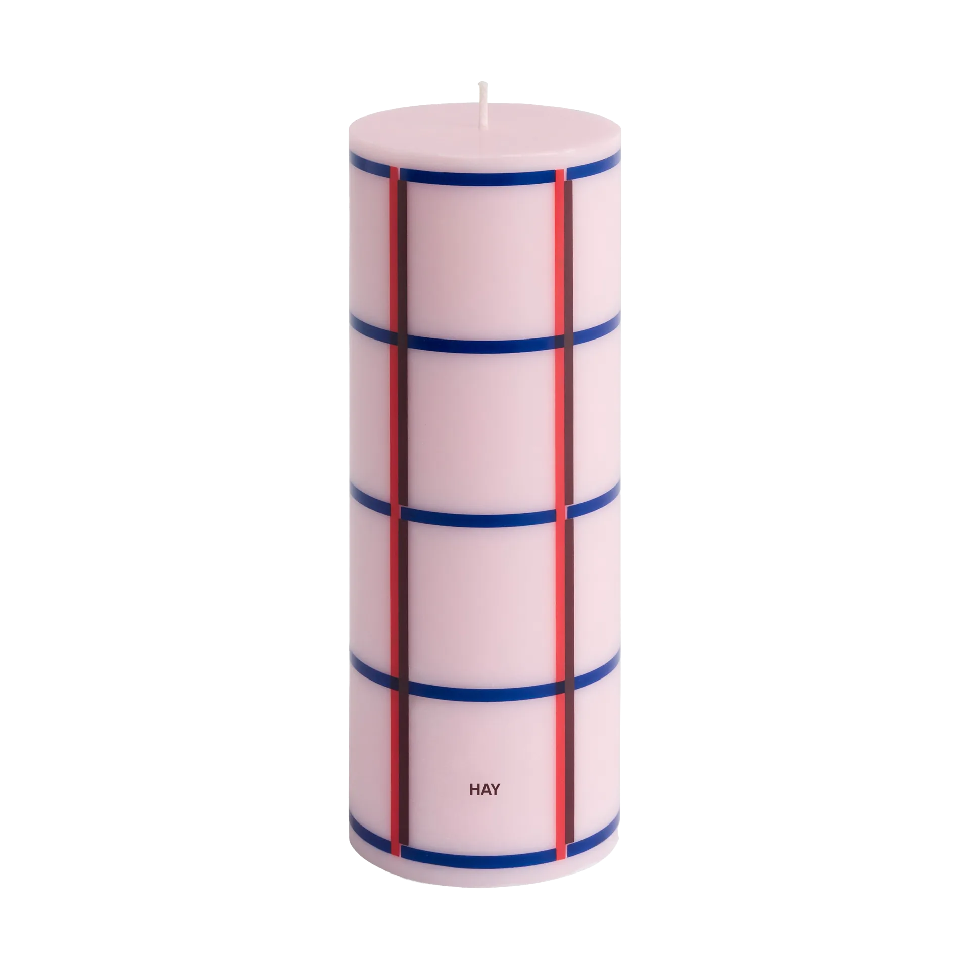 Column Candle świeca blokowa medium 20 cm, Light pink-red-bordeaux-dark blue HAY