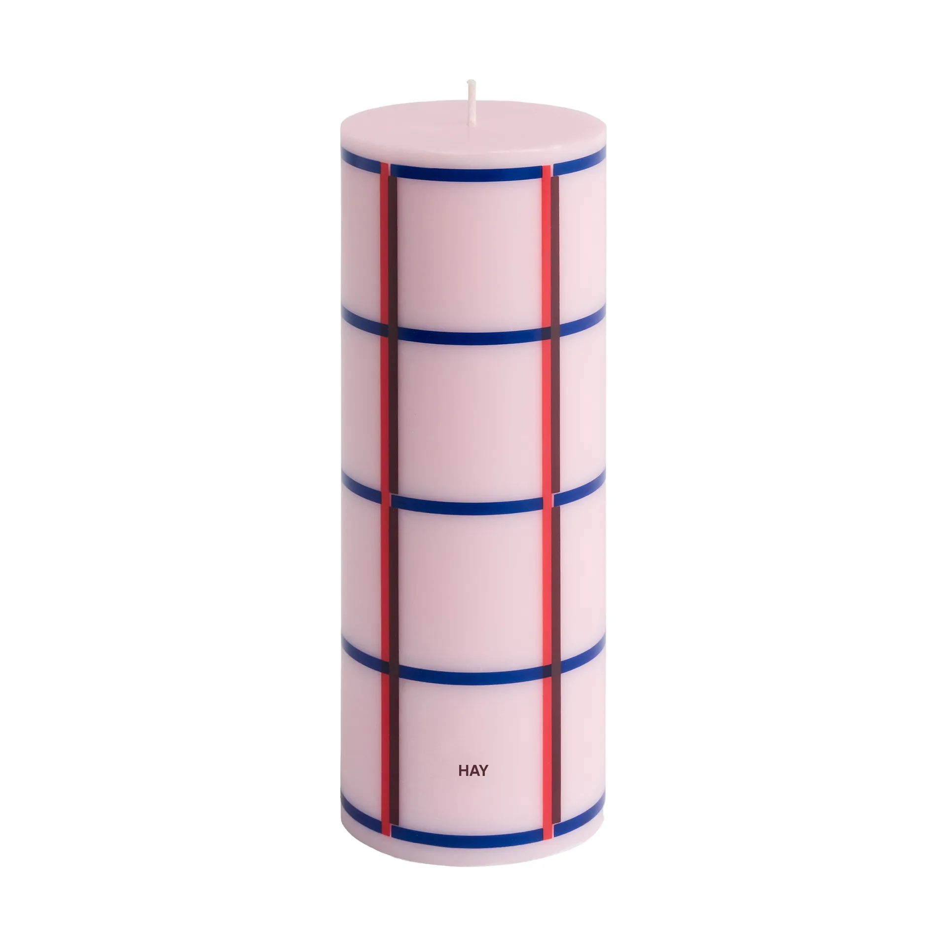Column Candle świeczka blokowa 20 cm, Light pink-red-bordeaux-dark blue HAY
