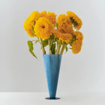 Conical wazon - Petrol blue-dark blue, large - HAY