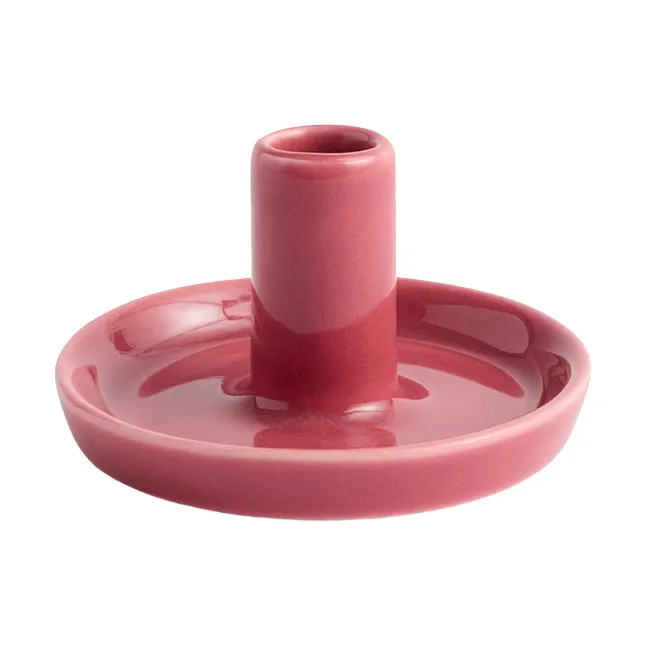 Disc świecznik - Berry pink, x-small, Ø7x4 cm - HAY