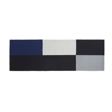 Dywan Ethan Cook Flat Works 80x250 cm - Black-blue - HAY