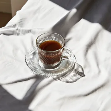 Filiżanka Pirouette ze spodkiem 15 cl - Przezroczysty - HAY