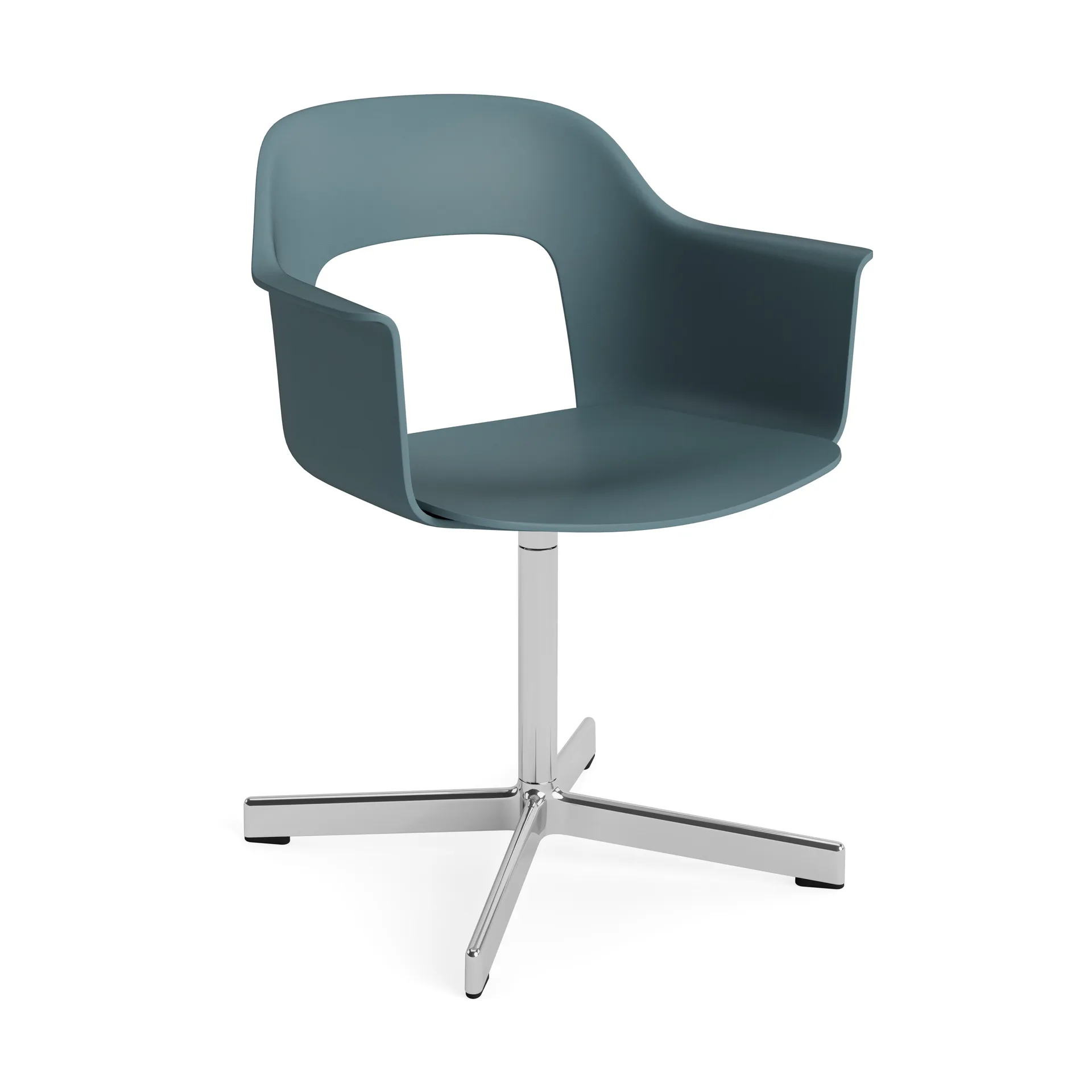 Fotel biurowy Layout Armchair 231, Ocean-ppolerowany aluminium 4 star swivel base HAY