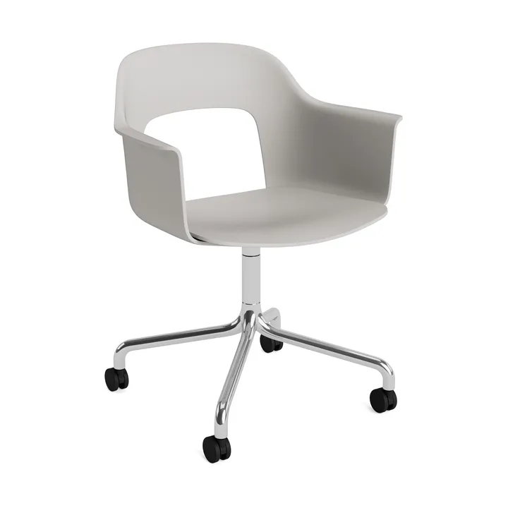Fotel Layout Armchair 261 - Sky grey–polerowane aluminium - HAY