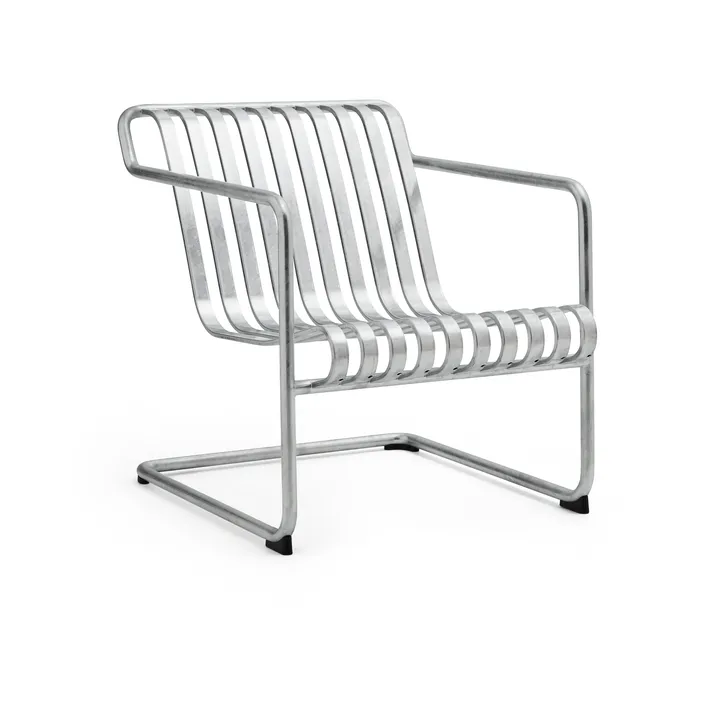 Fotel lounge Palissade Cantilever Low - Hot galvanised steel - HAY