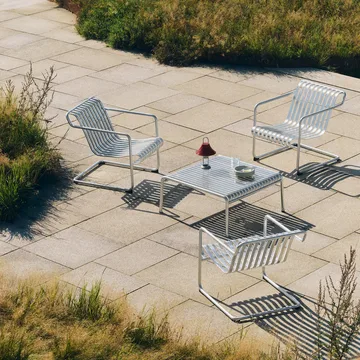 Fotel lounge Palissade Cantilever Low - Hot galvanised steel - HAY