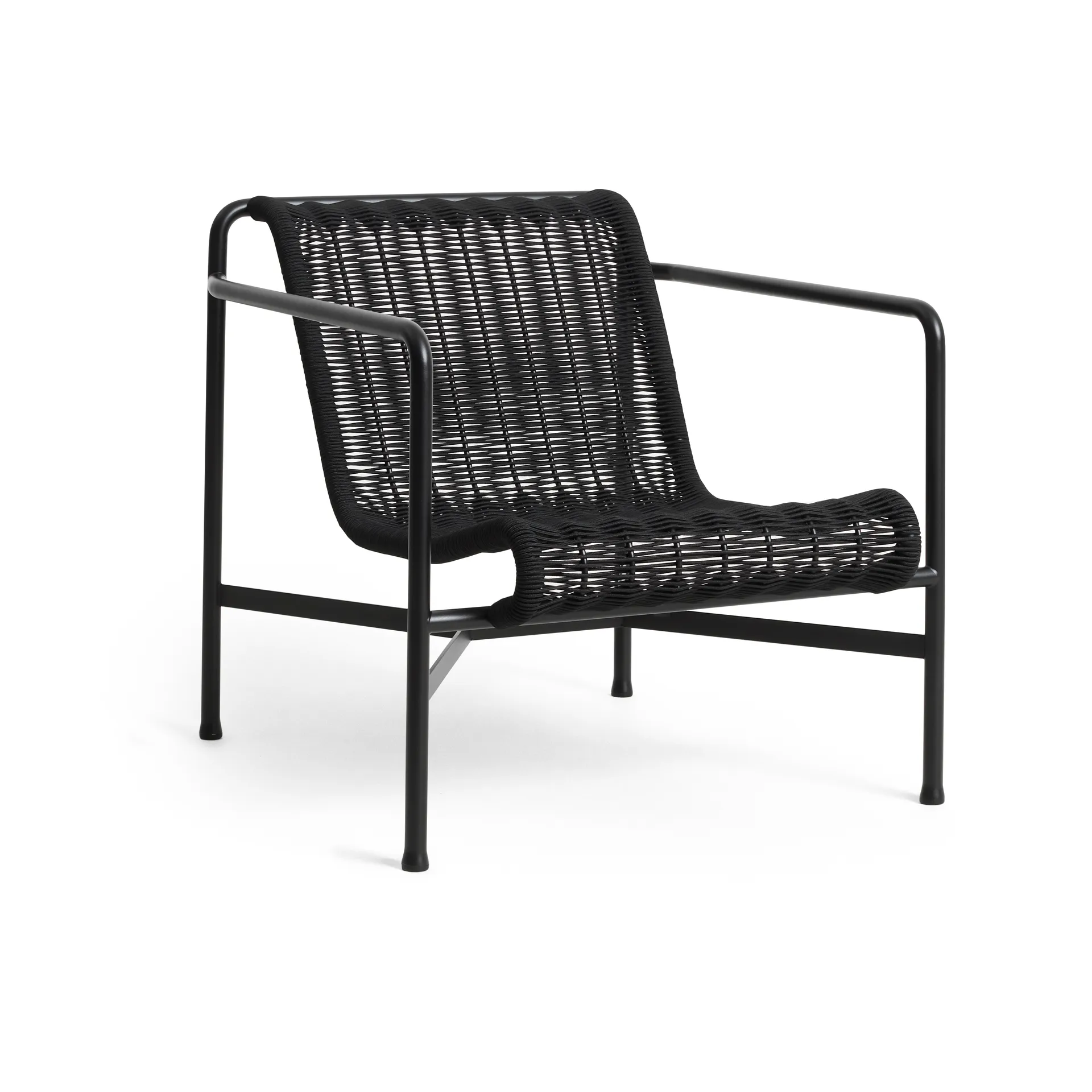 Fotel lounge Palissade Cord Low, Anthracite HAY