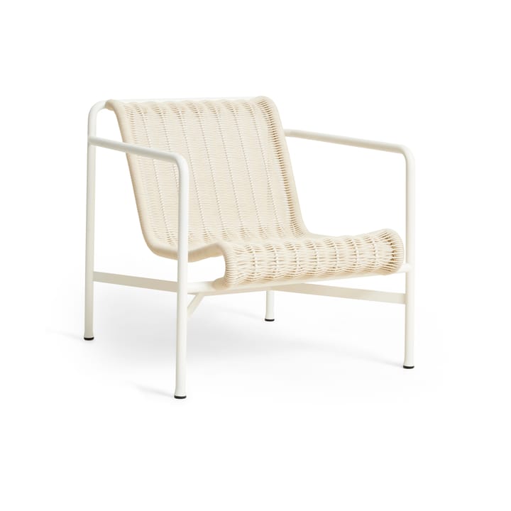 Fotel lounge Palissade Cord Low   - Cream white - HAY