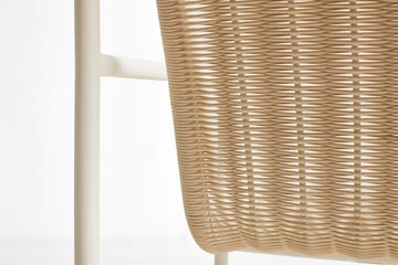 Fotel lounge Palissade Cord Low   - Cream white - HAY