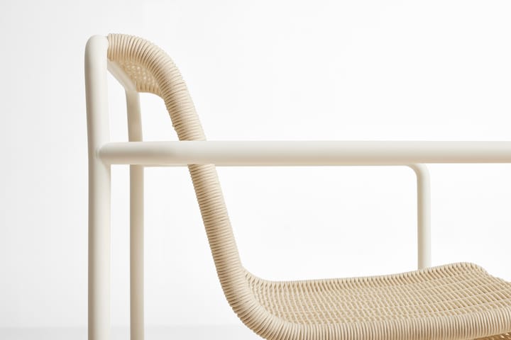 Fotel lounge Palissade Cord Low  , Cream white HAY