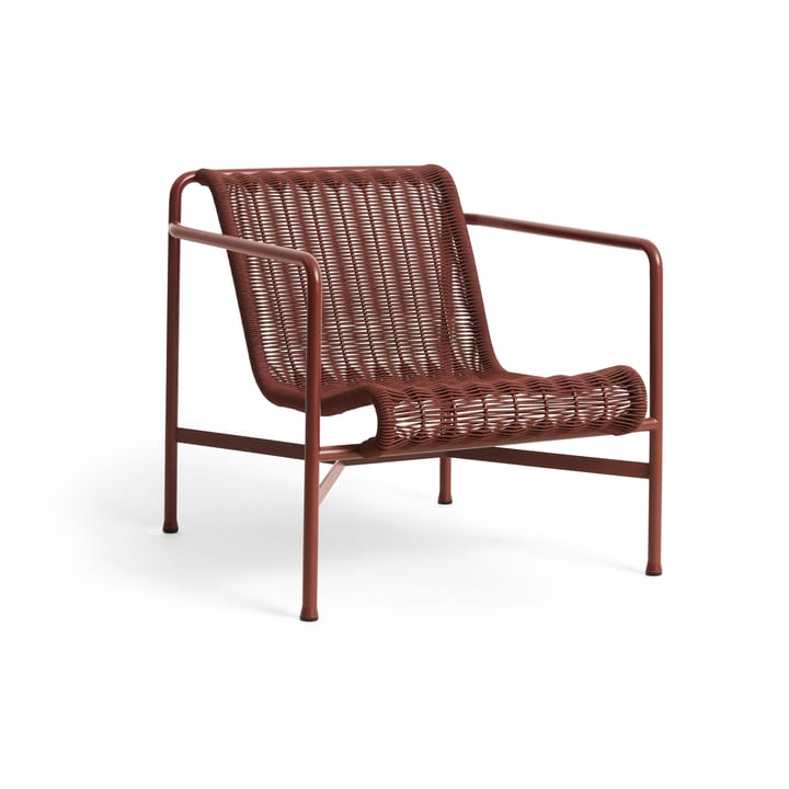 Fotel lounge Palissade Cord Low   - Iron red - HAY