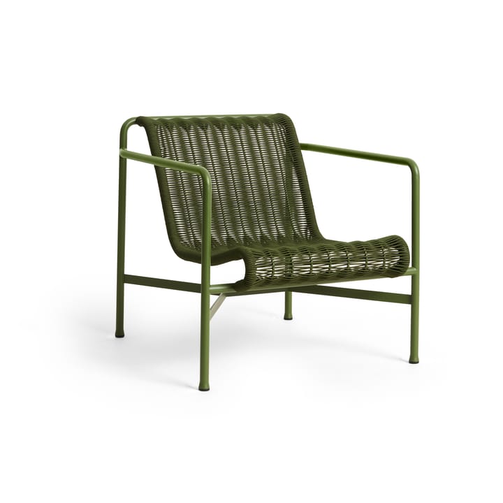 Fotel lounge Palissade Cord Low   - Olive - HAY