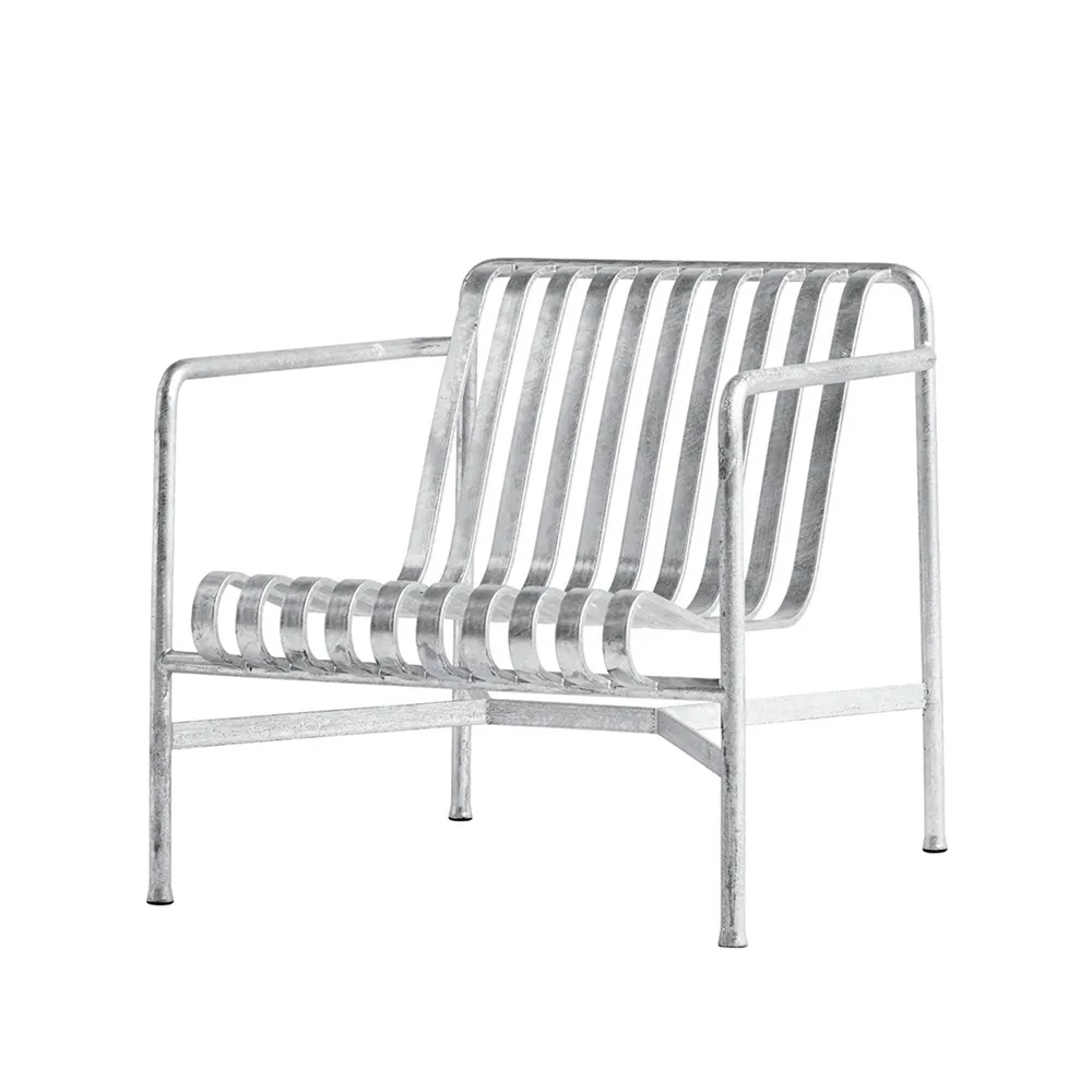 Fotel lounge Palissade Low, hot galvanized HAY
