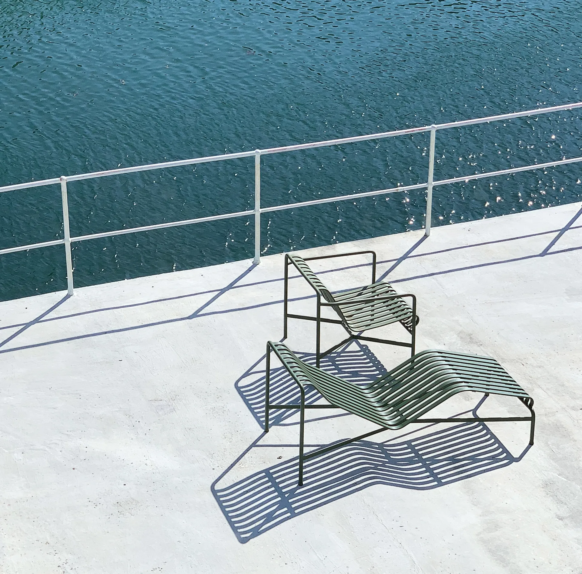 Fotel lounge Palissade Low, Olive HAY