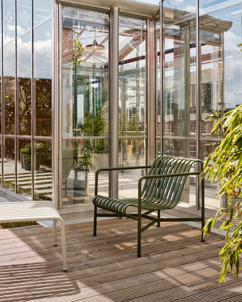 Fotel lounge Palissade Low, Olive HAY