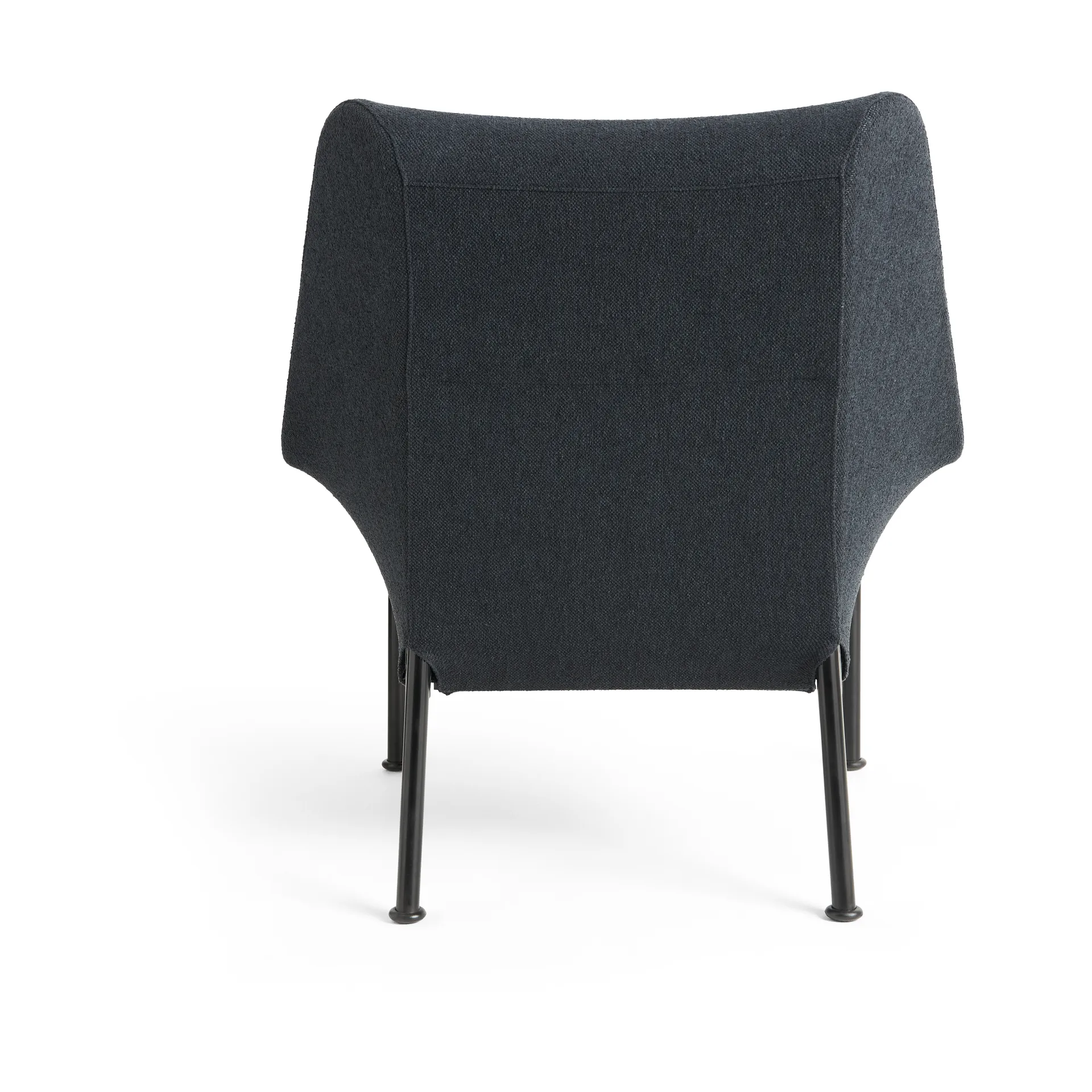 Fotel O2 Lounge Chair, Soft black-czarny lakierowany stal HAY