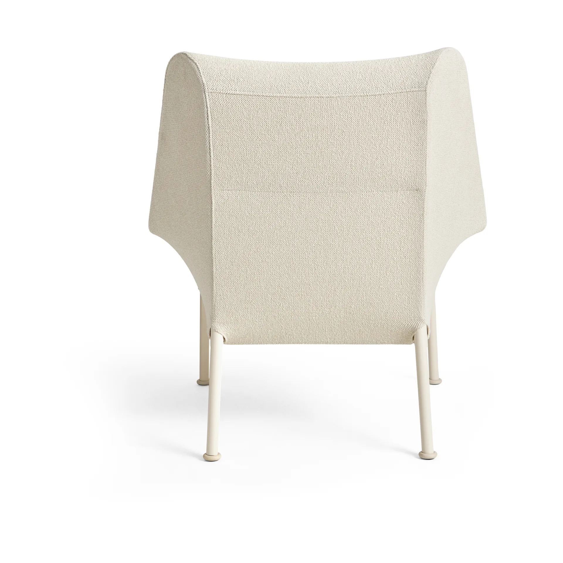 Fotel O2 Lounge Chair, Soft cream-lakierowana stal eggshell HAY