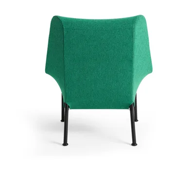 Fotel O2 Lounge Chair - Soft green-czarny lakierowany stal - HAY