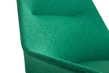 Fotel O2 Lounge Chair - Soft green-czarny lakierowany stal - HAY