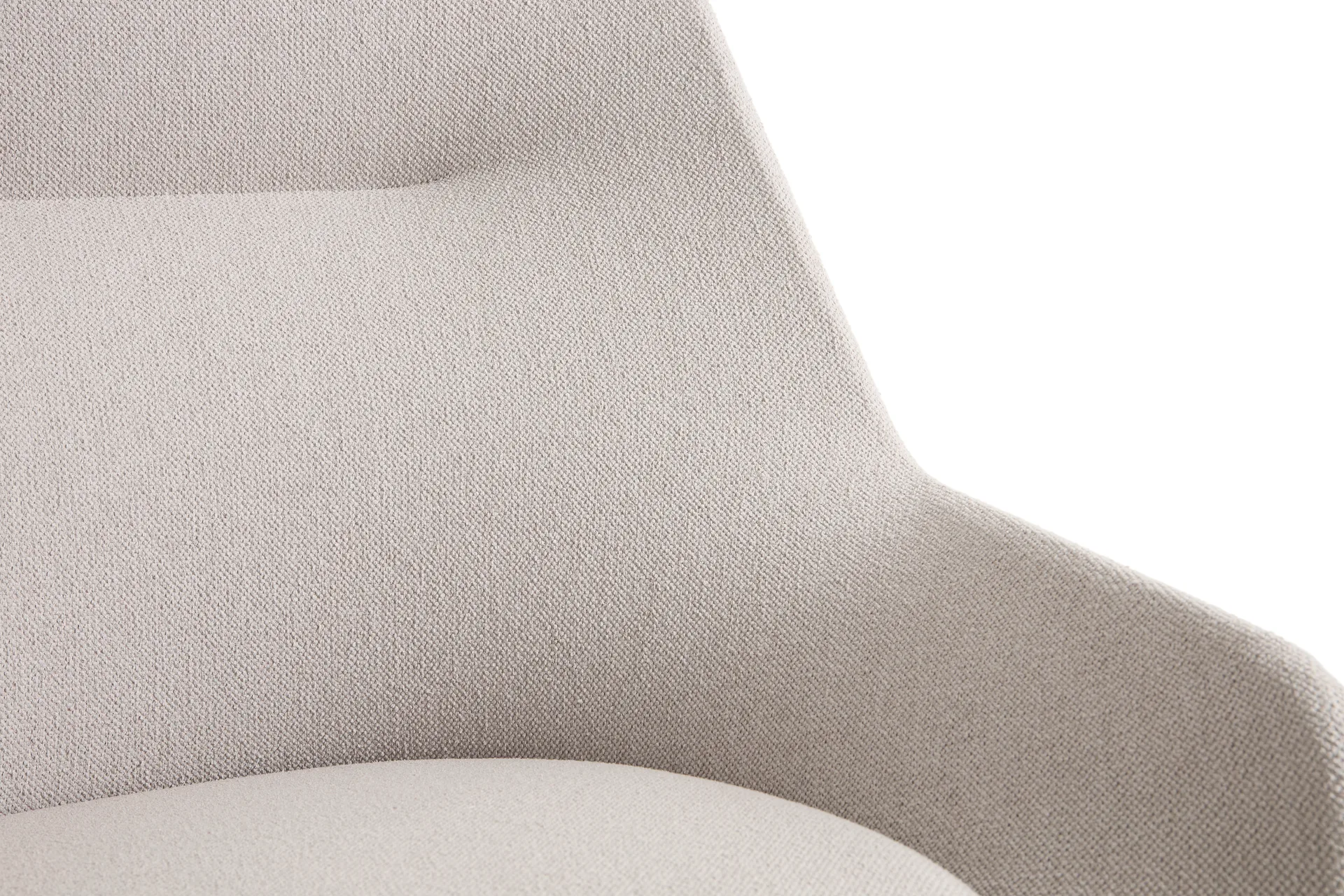 Fotel O2 Lounge Chair, Soft light grey-czarny lakierowany stal HAY