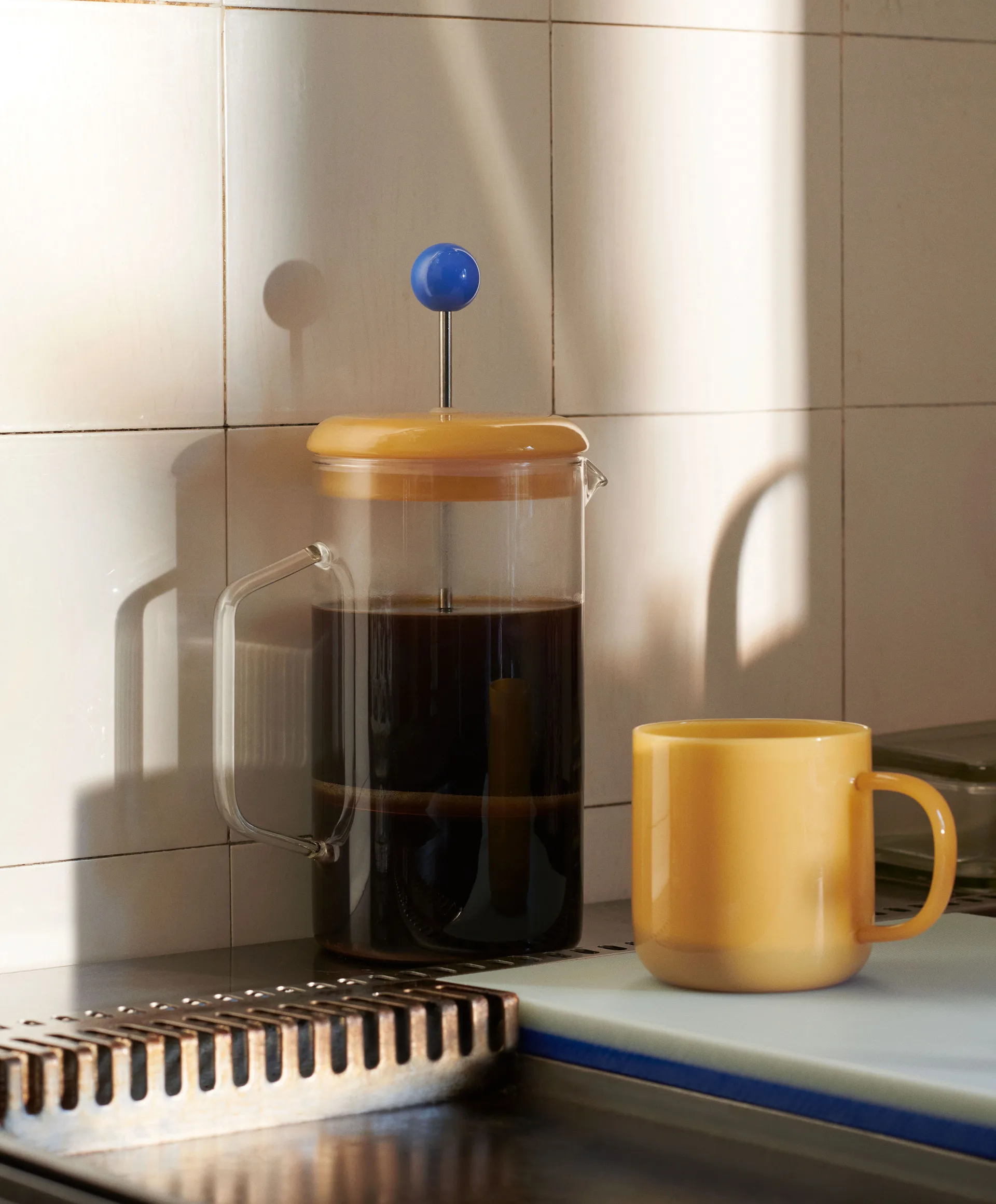 French Press Dzbanek do zaparzania kawy 1 litr, Clear HAY