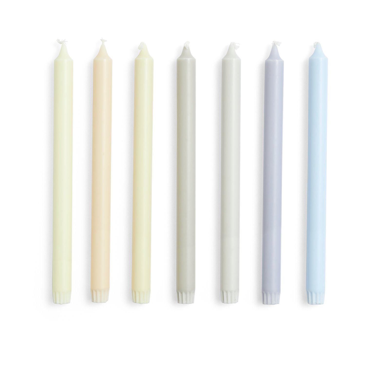 HAY Gradient Candle świeczka 7 szt Neutrals | Skandynawski Design | Świece | Biały