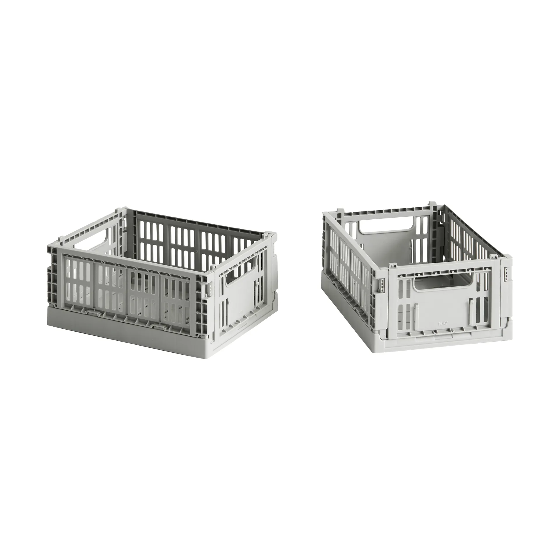 HAY Colour Crate Mini 2-pack 13x17 cm, Light grey HAY
