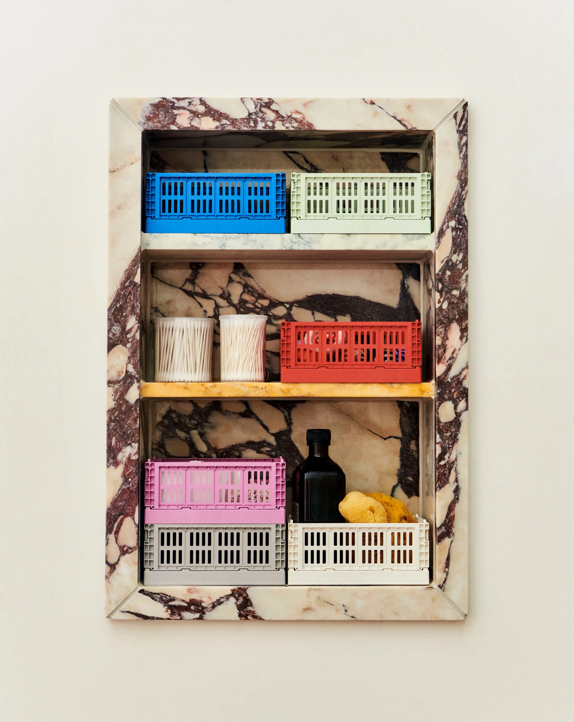 HAY Colour Crate Mini 2-pack 13x17 cm, Off white HAY