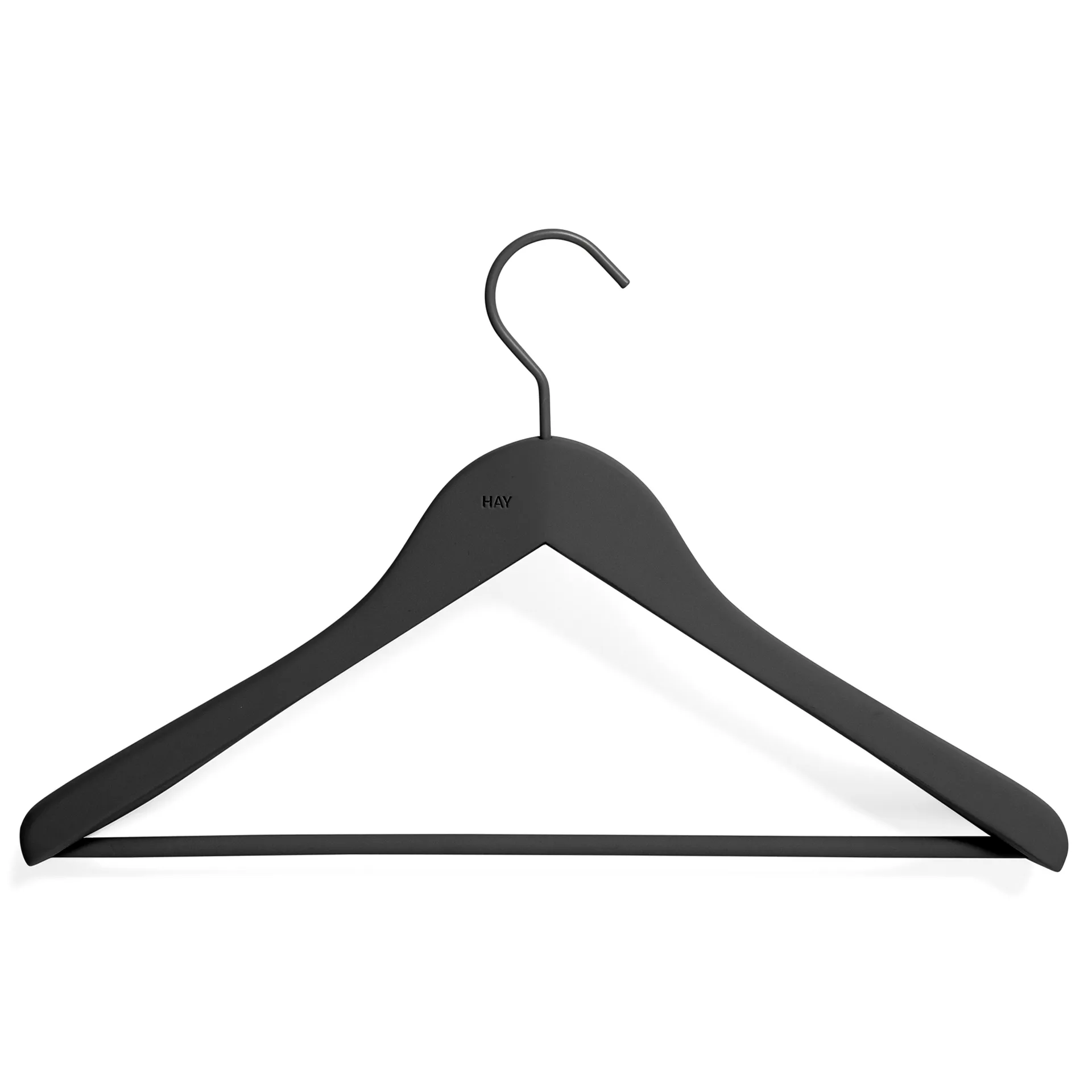 HAY wieszak z prętem szeroki 4-pak, Czarny HAY