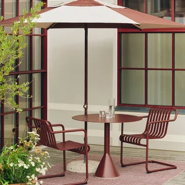 Haze mata - Żelazna czerwień, 230x230 cm - HAY