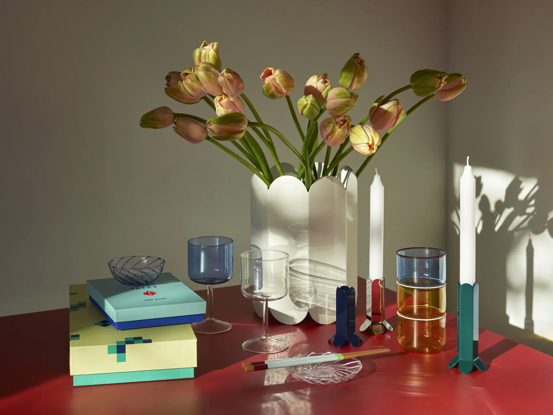 Kieliszek do wina Tint 25 cl 2-pak, Niebiesko-przezroczysty HAY