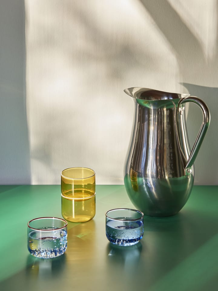Kieliszek Tint 20 cl 2-pak, Krawędź jasnożółta-biała HAY