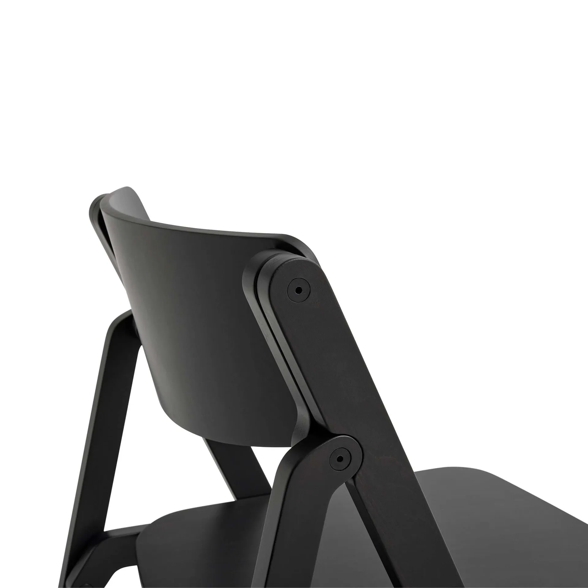 Krzesło Backflip Chair, Anthracite lakierowany buk HAY