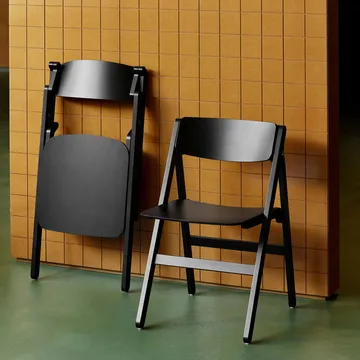 Krzesło Backflip Chair - Anthracite lakierowany buk - HAY