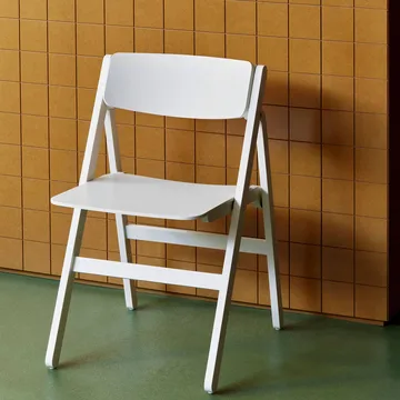 Krzesło Backflip Chair - Cream white lakierowany buk - HAY