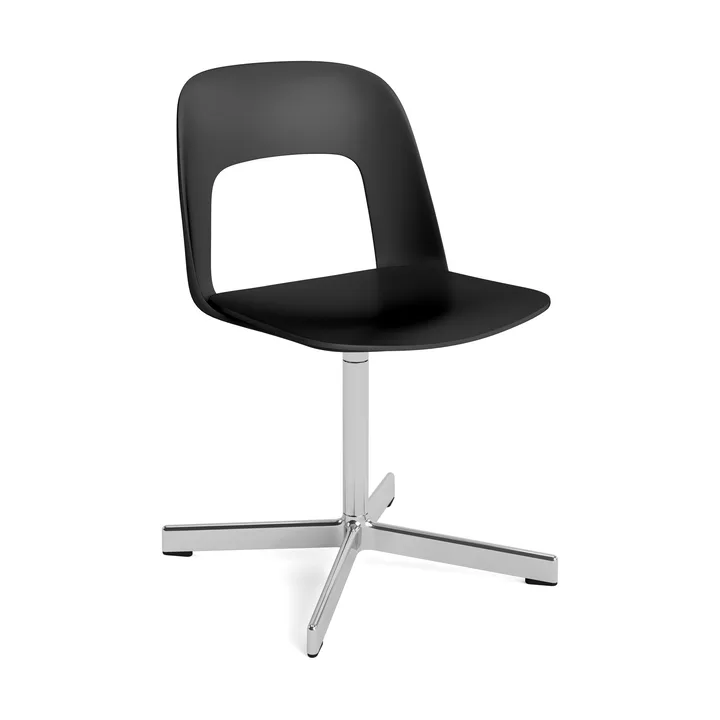 Krzesło Layout Chair 131 - Black–polerowane aluminium - HAY