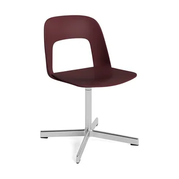 Krzesło Layout Chair 131 - Bordeaux-polerowane aluminium - HAY