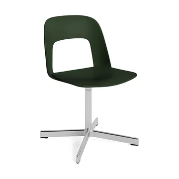 Krzesło Layout Chair 131 - Bottle green-polerowane aluminium - HAY