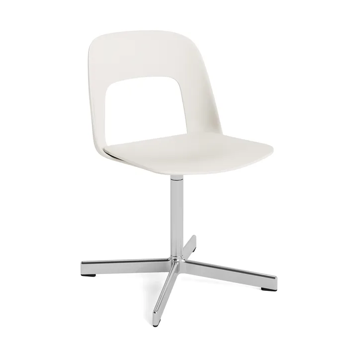 Krzesło Layout Chair 131 - Cream white-polerowane aluminium - HAY