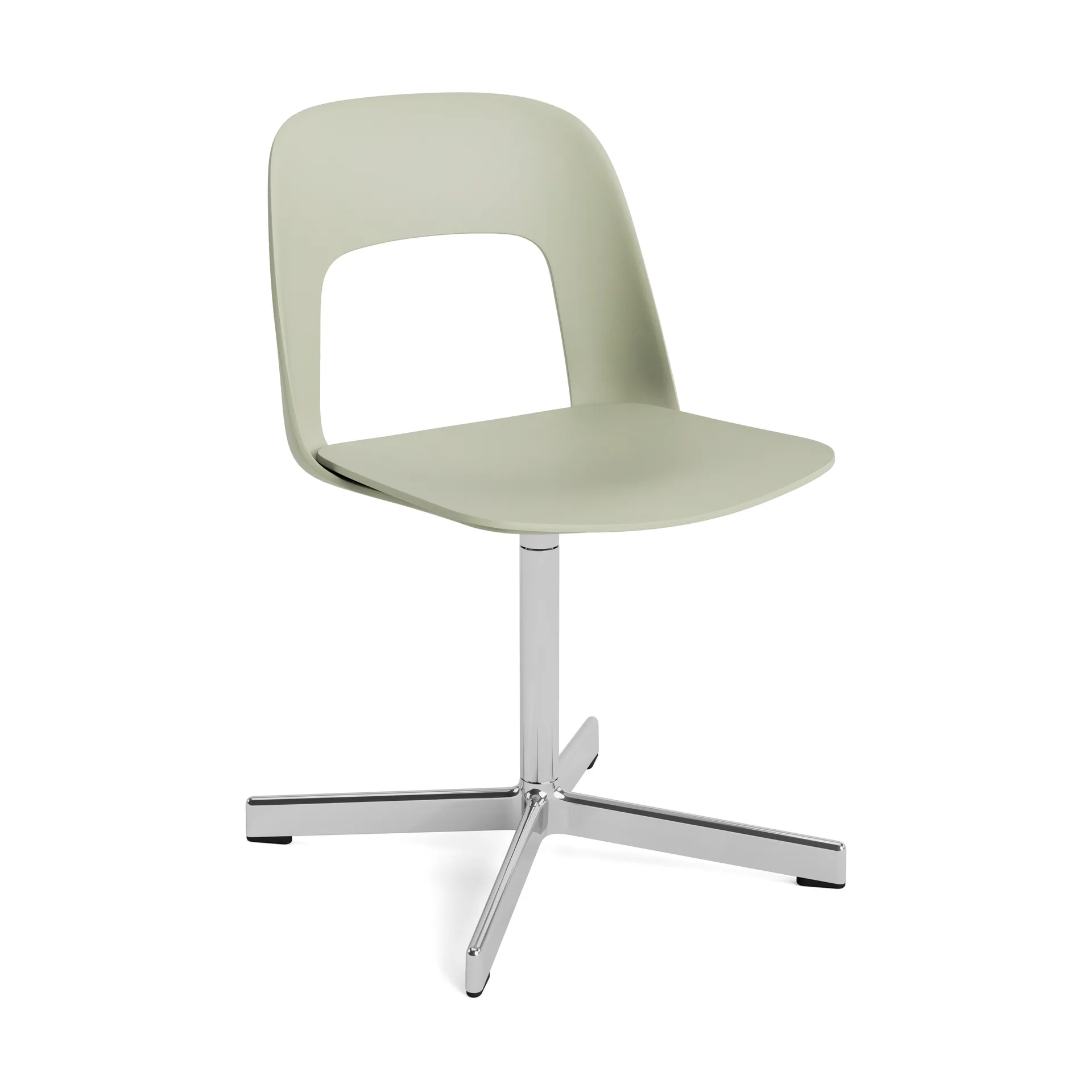 Krzesło Layout Chair 131, Pastel green-polerowane aluminium HAY