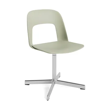 Krzesło Layout Chair 131 - Pastel green-polerowane aluminium - HAY