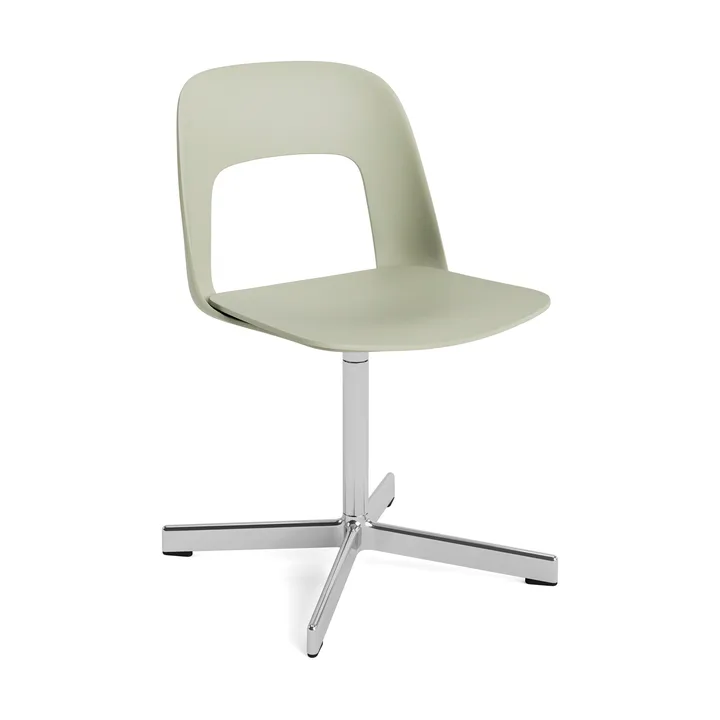 Krzesło Layout Chair 131 - Pastel green-polerowane aluminium - HAY