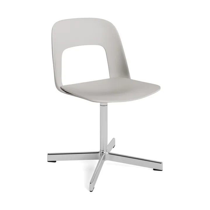 Krzesło Layout Chair 131 - Sky grey–polerowane aluminium - HAY