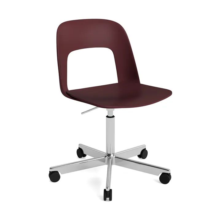 Krzesło Layout Chair 141 - Bordeaux-polerowane aluminium - HAY