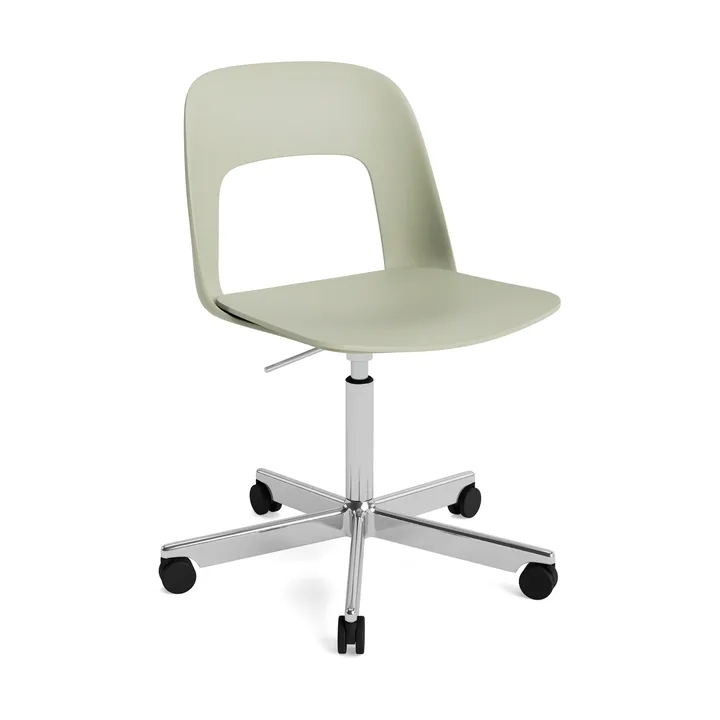 Krzesło Layout Chair 141 - Bottle green-polerowane aluminium - HAY