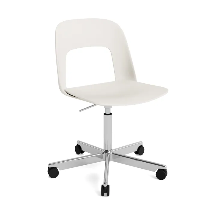 Krzesło Layout Chair 141 - Cream white-polerowane aluminium - HAY