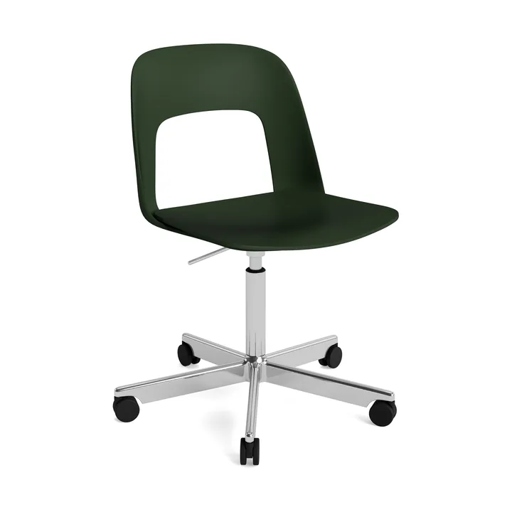 Krzesło Layout Chair 141 - Pastel green-polerowane aluminium - HAY